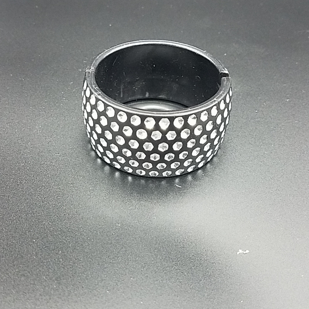 Wide bangle bracelet